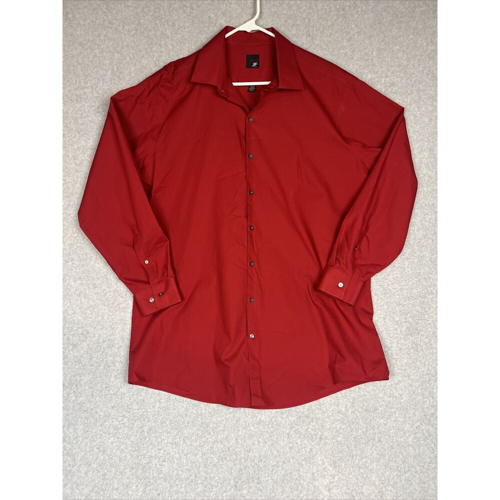FootJoy FJ Modern Fit Button Down Casual Dress Shirt Men’s 17-17.5(34-35) Red